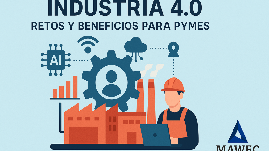 🏭📈 Blog MAWEC: Industria 4.0 – ¿Cómo Pueden las Empresas Medianas y Pequeñas Superar los Retos para Adoptarla?