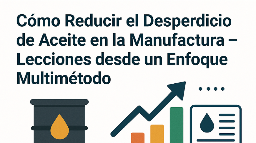 🛢♻ Cómo Reducir el Desperdicio de Aceite en la Manufactura – Lecciones desde un Enfoque Multimétodo